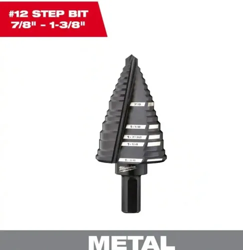 Vista 4 de Milwaukee 48-89-9212 Broca de paso #12 7/8" - 1-3/8