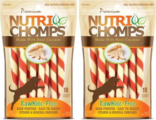 Vista 11 de NutriChomps - Golosinas masticables para perros de 5 pulgadas, fáciles de digerir, sin piel cruda, sabor a mantequilla de maní real y sabor real