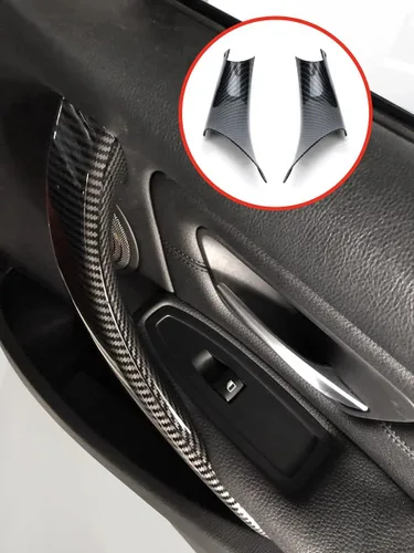 Vista 5 de Gelunxin - Cubierta de manija de puerta para BMW 320, 328, 330, 335, M3 2012-2018 y BMW 428, 435, M4 2014-2017
