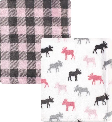 Vista 5 de Hudson Baby - Mantas de lujo unisex para bebé, afelpadas y confortables, talla única, 2 unidades, mariposas