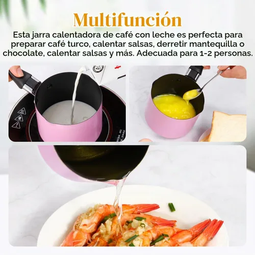 Vista 4 de Mini cacerola 0.5Qt/18.6 fl oz Calentador de mantequilla antiadherente con Verde
