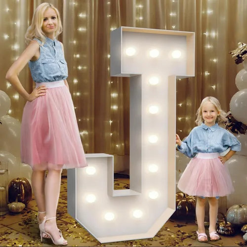 Vista 160 de Marquesina de 3 pies con números iluminados 0, decoración de fiesta, letras grandes iluminadas con bolsa de agua pesada, juego de tablas de espuma
