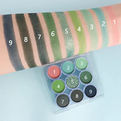 Vista 3 de Paleta de sombras de ojos de 10 sombras de ojos mate coloridas para maquillaje de ojos, alta pigmentación, sombra de ojos, paleta de sombras de ojos