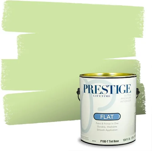 Vista 4 de PRESTIGE Pintura exterior e imprimación en uno, aloe, plano, 1 galón