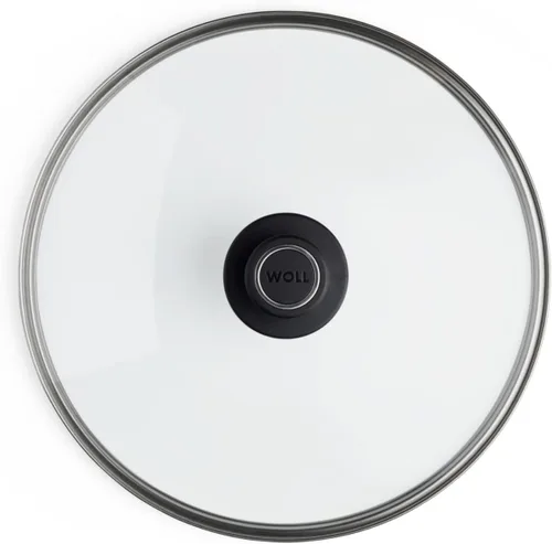 Vista 10 de Woll Tempered Glass with Stainless Steel Rim and Vented Knob Round Lid, 12", Clear