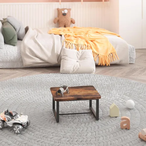 Vista 7 de Taburete de Madera para Paso, Taburete de Escalón para Adultos y Niños, Madera de Un Paso para Cocina, Dormitorio, Sala de Estar, Baño, Soporta