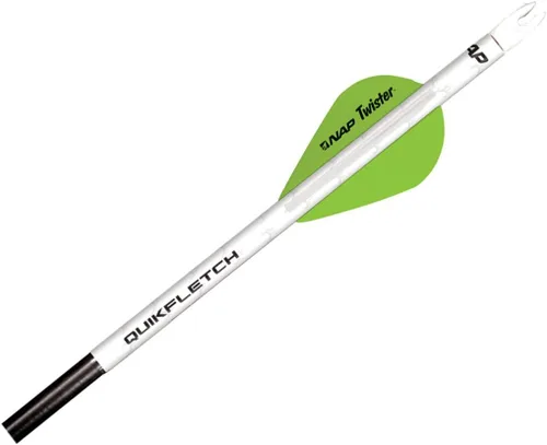 Vista 5 de New Archery Products Quikfletch Twister 2" 3-Paletas estabilizadoras para mayor precisión de flechas de arco compuesto y pernos de ballesta – 6