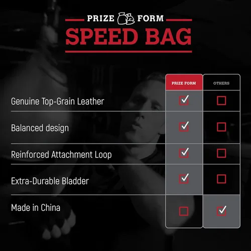 Vista 3 de PRIZE FORM Bolsa de cuero para boxeo, saco de boxeo para entrenamiento de MMA muy tailandés, bolsa de boxeo para gimnasio en casa, entrenamiento