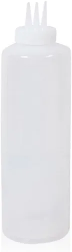 Vista 11 de GARASANI Botella exprimible de 5 agujeros para salsa de tomate y mayonesa con tapa transparente a prueba de fugas (12 oz - 11.8 fl oz)