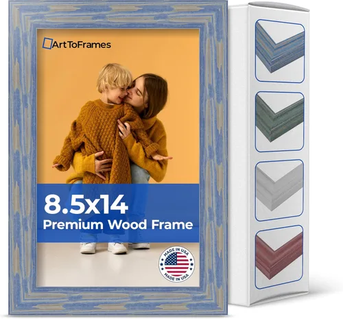 Vista 50 de Marco profundo de madera vincapervinca para fotografía 1.5 pulgadas de ancho.