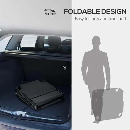 Vista 8 de Outsunny Tumbona plegable con respaldo reclinable de 5 niveles, silla de bronceado con orificio para la cara, sillón al aire libre con bolsillo Beige