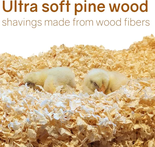 Vista 2 de Greaton, Ropa de cama de pino natural de alta calidad, sin polvo, virutas suaves, secado al horno y tratada térmicamente para mascotas