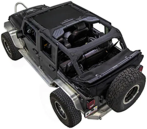 Malla para sombra SPIDERWEBSHADE para Jeep Wrangler JKini con protección UV, accesorio hecho en EE.UU., para tu JK de 2 puertas y JKU de 4 puertas