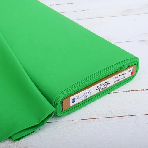 Vista 11 de Corte de tela de lino Threadart de 3 yardas, tela de lino de algodón de alta calidad para bordado, punto de cruz, ropa, lienzo, decoración del Negro