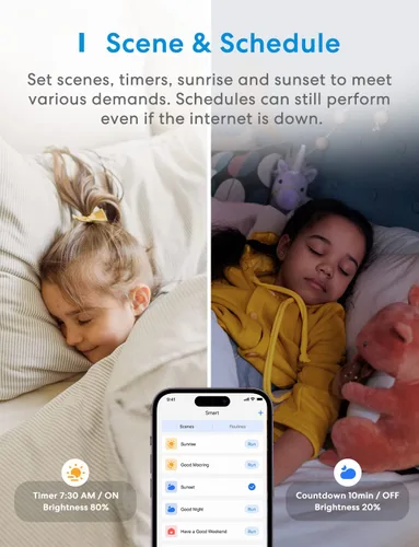 Vista 6 de meross Interruptor de atenuación inteligente de un solo polo compatible con Apple HomeKit, Alexa Google Assistant y SmartThings, interruptor de luz