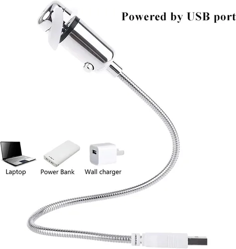 Vista 7 de Sokelinn-six Ventilador LED USB, mini ventilador de refrigeración flexible portátil alimentado por USB con interruptor para computadora