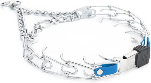 Vista 46 de Collar de perro de acero cromado Herm Sprenger para perros pequeños con hebilla de liberación rápida ClicLock y inserto de Biothane Collar de punta