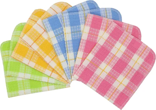 Vista 8 de Mia'sDream Cleaning Rags - Paños de cocina de algodón, paños de limpieza absorbentes, sin olor, paños de cocina de 13 x 13 pulgadas, paquete de 8