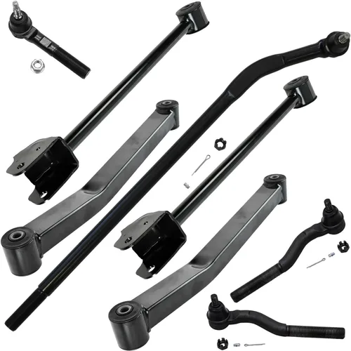 Vista 161 de Detroit Axle - Kit de suspensión frontal de 8 piezas para Chevy GMC Silverado Sierra Suburban 1500 Yukon Avalanche Cadillac Escalade brazos