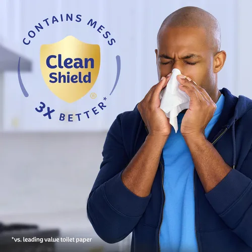 Vista 7 de Kleenex Loción de pañuelos faciales con aceite de coco, 3 cajas planas, 120 pañuelos por caja, 3 capas