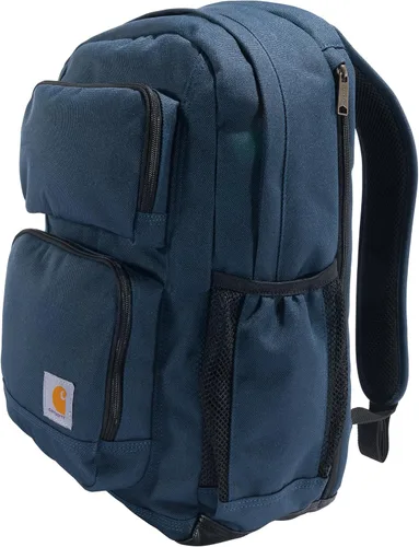 Vista 9 de Carhartt Mochila con doble compartimento de 28 litros, paquete duradero con funda para portátil y base resistente a la abrasión Duravax, color negro