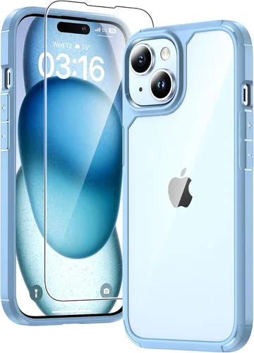 Vista 110 de TAURI - Funda magnética para iPhone 15 Pro Max, 3 en 1, compatible con MagSafe, no se pone amarilla, con 2 protectores de pantalla, protección