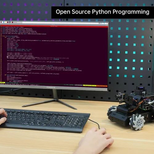 Vista 9 de Robot Car para Raspberry Pi 5 ROS2 programable AI Vision Smart Robot Kit 360° Movimiento chasis, Lidar SLAM mapeo navegación planificación ruta