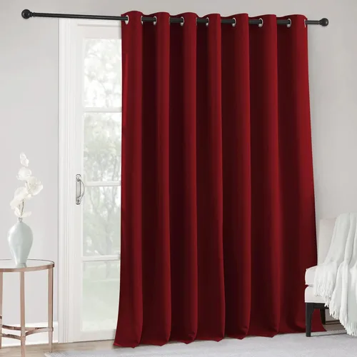 Vista 100 de RYB HOME Cortinas portátiles para puerta con privacidad, cortinas opacas y aislantes térmicas para dormitorio, armario, sala de estar, comedor