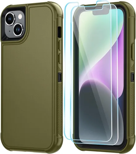 Vista 54 de SunStory Funda compatible con iPhone 11 con protector de pantalla HD, 3 capas de alta resistencia de cuerpo completo, funda protectora híbrida 3