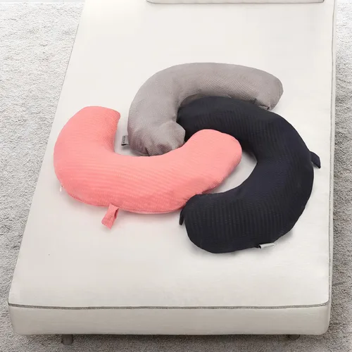 Vista 7 de Zebrabox Funda de almohada de viaje para cuello en forma de U, fundas de repuesto suaves y lisas, color negro (solo funda de almohada, sin relleno)