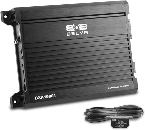 Vista 9 de Belva BXA5002 500W de pico BX-Series Amplificador de audio para coche de 2 ohmios estable Clase-A/B de 2 canales MOSFET con control remoto de nivel