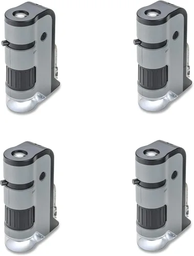 Vista 9 de Carson MicroFlip 100x-250x - Microscopio de bolsillo con luz LED y UV con base deslizante abatible y adaptador con aplicación CarsonCam