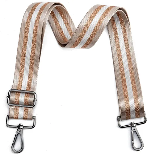 Vista 63 de LVYOUME Correa para bolso, accesorios plateados, correas anchas para bolsa, correa de hombro ajustable para bolsos