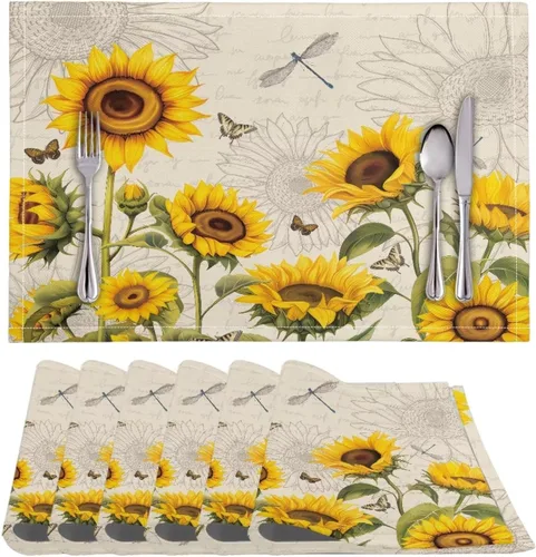 Vista 58 de BIGCARJOB Mantel individual de diseño personalizado, 4 piezas, tapete de mesa resistente al corazón, 12 x 18 pulgadas 1-diseño personalizado