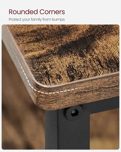 Vista 70 de VASAGLE Isla de cocina con 3 estantes, estante de cocina de 47.2 pulgadas con encimera grande, estructura de acero estable, industrial, fácil