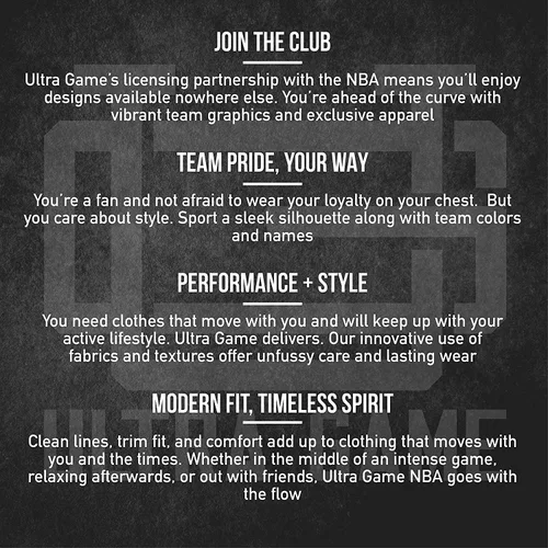 Vista 4 de Ultra Game NBA - Chaqueta cortavientos con capucha y cremallera para hombre