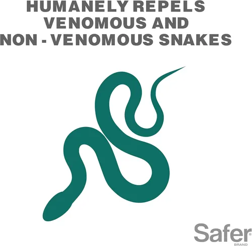 Vista 2 de Safer Brand Snake Shield Repelente Granular - Gránulos Repelentes para Serpientes al Aire Libre - 5951 - Repelente Snake Shield de 4 Libras - Repele