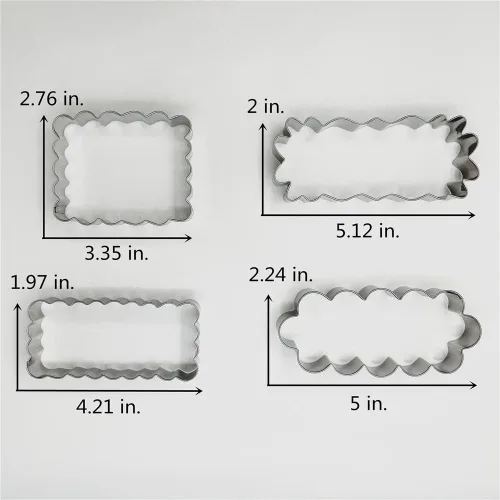Vista 4 de LILIAO Cortador de galletas con borde festoneado, cortadores de galletas, acero inoxidable (4.2 x 2 pulgadas)