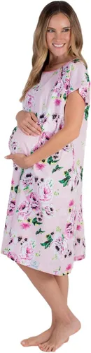 Vista 3 de Gownies - Bata de hospital de parto y parto y funda de almohada a juego, Amelia