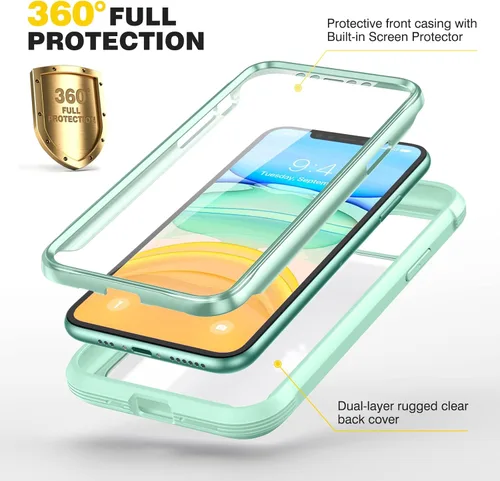 Vista 341 de DIACLARA - Funda transparente compatible con iPhone XR 6.1 pulgadas 2018