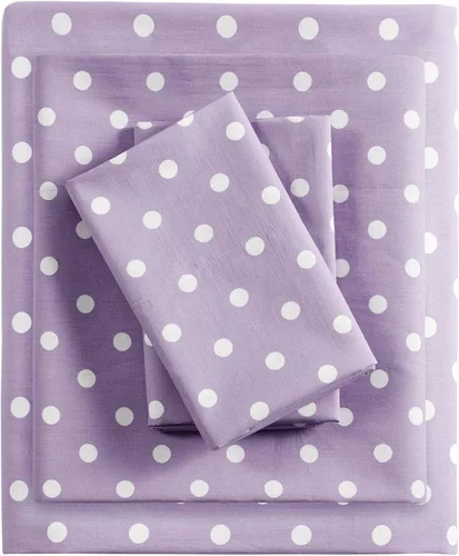 Vista 9 de Intelligent Design Juego de sábanas de tamaño individual para niñas, 100% algodón percal, suave, sábana encimera y ajustable, funda de almohada