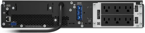 Vista 4 de APC UPS 1000VA Smart-UPS Fuente de alimentación ininterrumpida en línea monofásica, UPS de montaje en rack (SRT1000RMXLA)