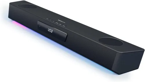 Vista 8 de Creative Sound Blaster Katana V2X 5.1 Barra de sonido multicanal para juegos con subwoofer compacto, potencia máxima de 180 W, diseño de 5