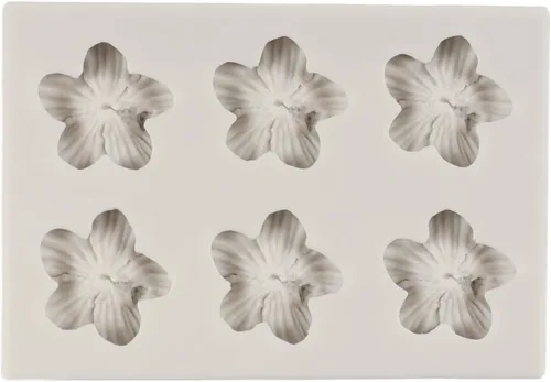 Vista 3 de Molde de Silicona de Flores Moldes de Fondant de Flores de Hibisco para Decoración de Pasteles Decoración para Cupcakes Dulces Chocolate Postres