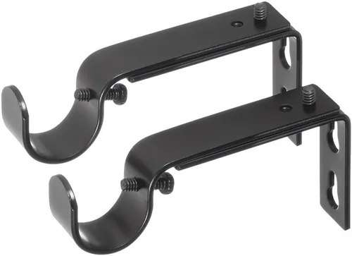 Vista 18 de Ivilon Soportes ajustables para barras de cortina - para barras de 1 o 1 1/8 pulgadas. Juego de 2 - Negro antiguo