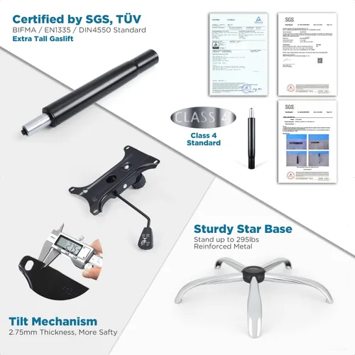 Vista 8 de Silla de dibujo ergonómica de piel sintética de alta calidad con brazos multifunción y anillo para el pie, escritorio de pie a juego, taburete
