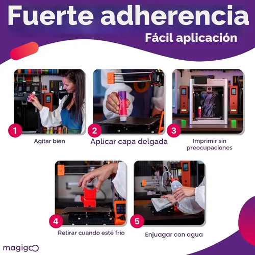 Vista 3 de Pegamento en lápiz Magigoo: un adhesivo todo en uno para impresiones en 3D, 1.67 onzas fluidas