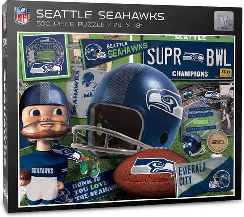 Vista 6 de YouTheFan - Rompecabezas serie retro NFL, 500 piezas