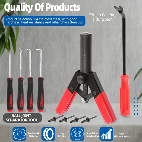 Vista 3 de Glarks Juego de 46 pistolas de remache de plástico con 40 remaches de polietileno surtidos, herramienta de extracción de sujetadores, juego de púas