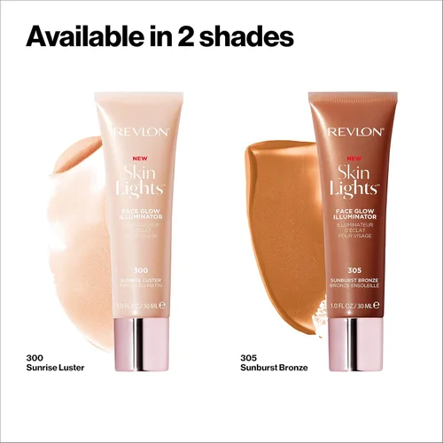 Vista 3 de Revlon Skinlights - Iluminador de brillo facial, bronceador líquido, brillo amanecer, 1 onza líquida